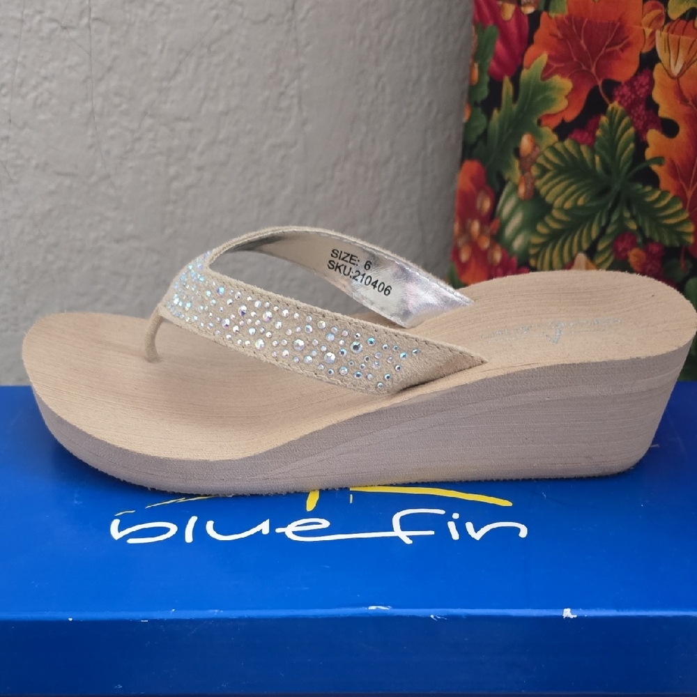 Women's Beige Wedge Sandals
